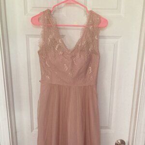 Hitherto Blush Knee-length bridesmaid or wedding guest dress